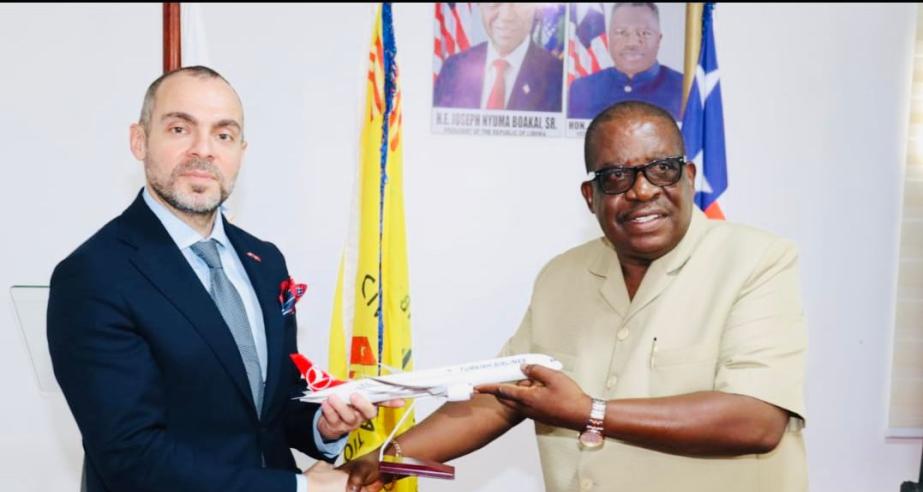 LCAA Holds Exploratory Talks with Turkish Airlines, Exploring Potential for New Flights to Liberia