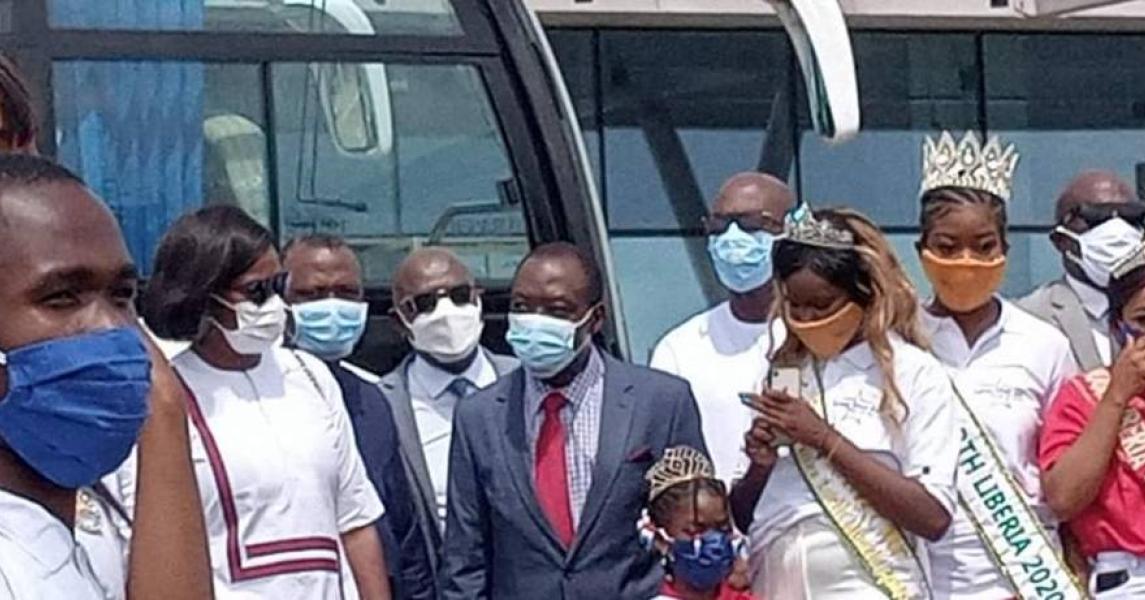 DG Chief Moses Y. Kollie and team attends the official launch of Lone Star Air