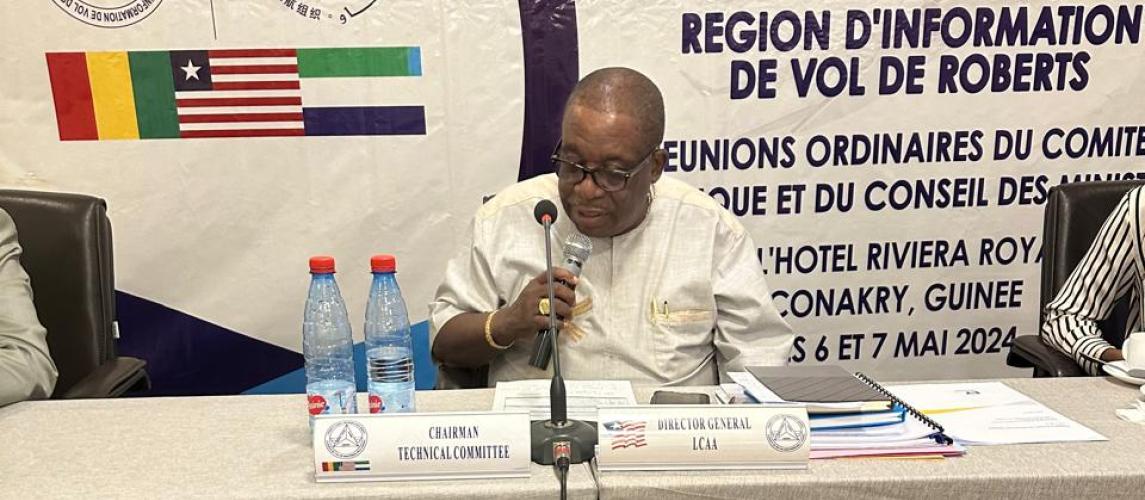 Liberia takes over the Chairmanship of the Technical Committee of the Roberts Flight Information Region (RFIR