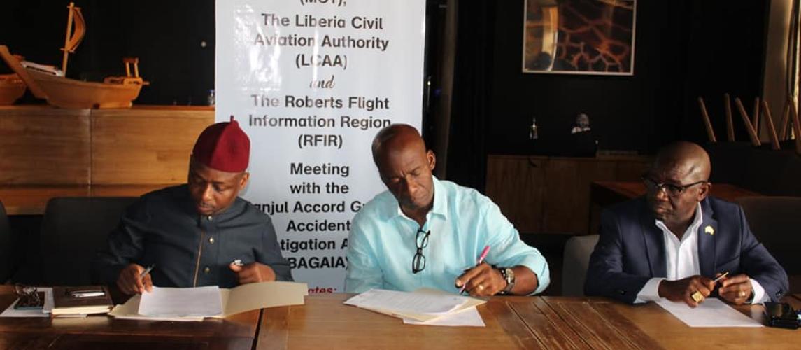 Officials at the signing.